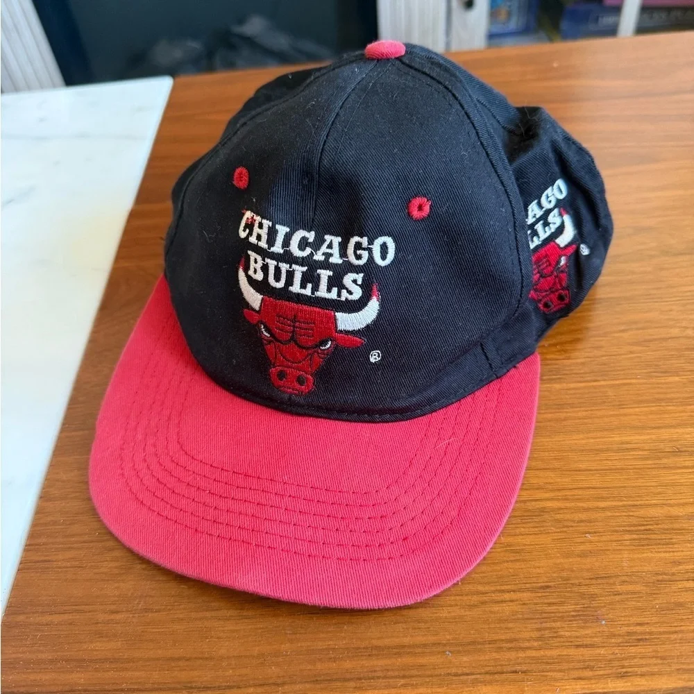 Chicago Bulls Kids Black and Red Cap